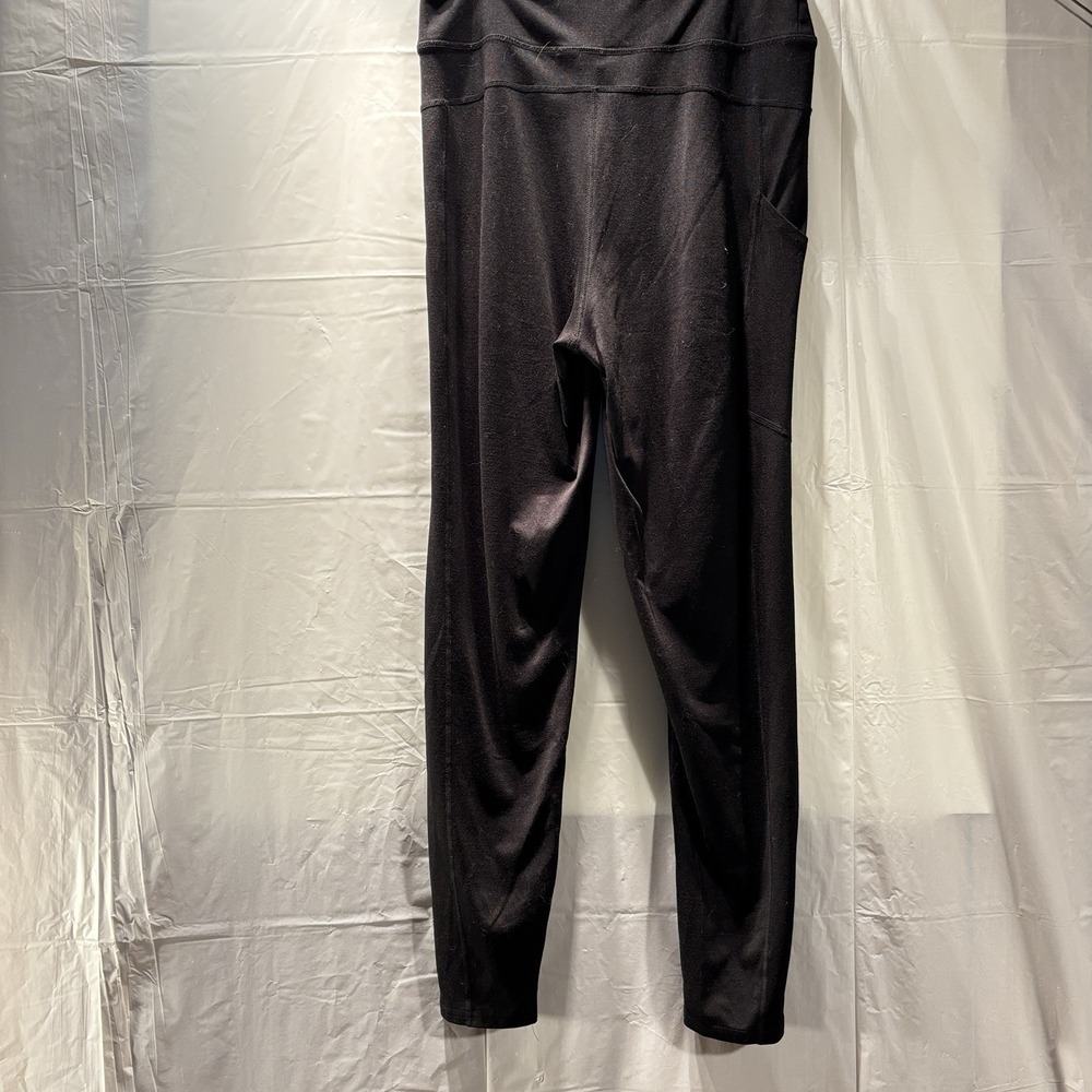 Women's Volcom Black Leggings Lived In Lounge Size M 1 Side Pocket